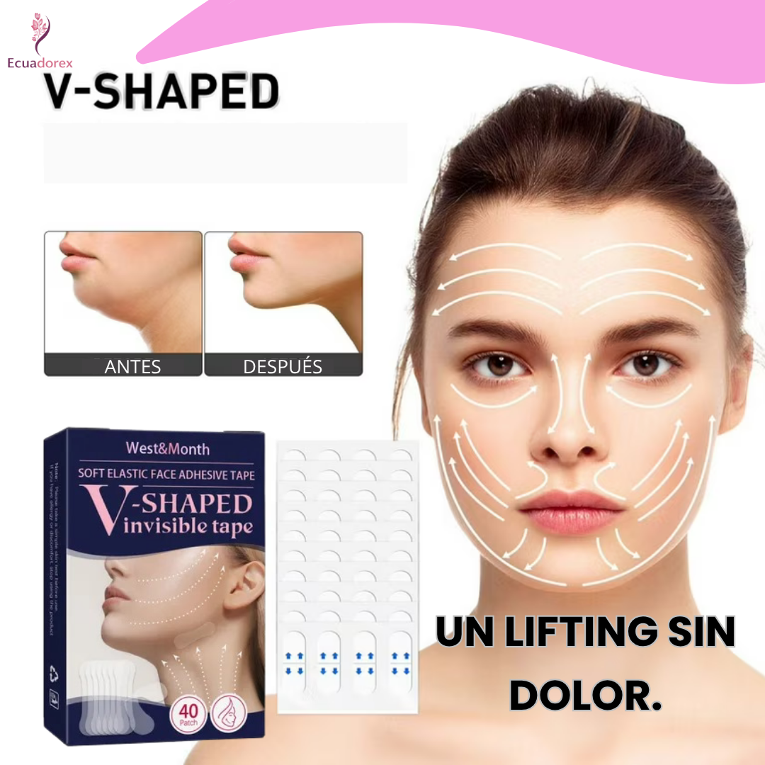 V-Shaped Cinta invisible