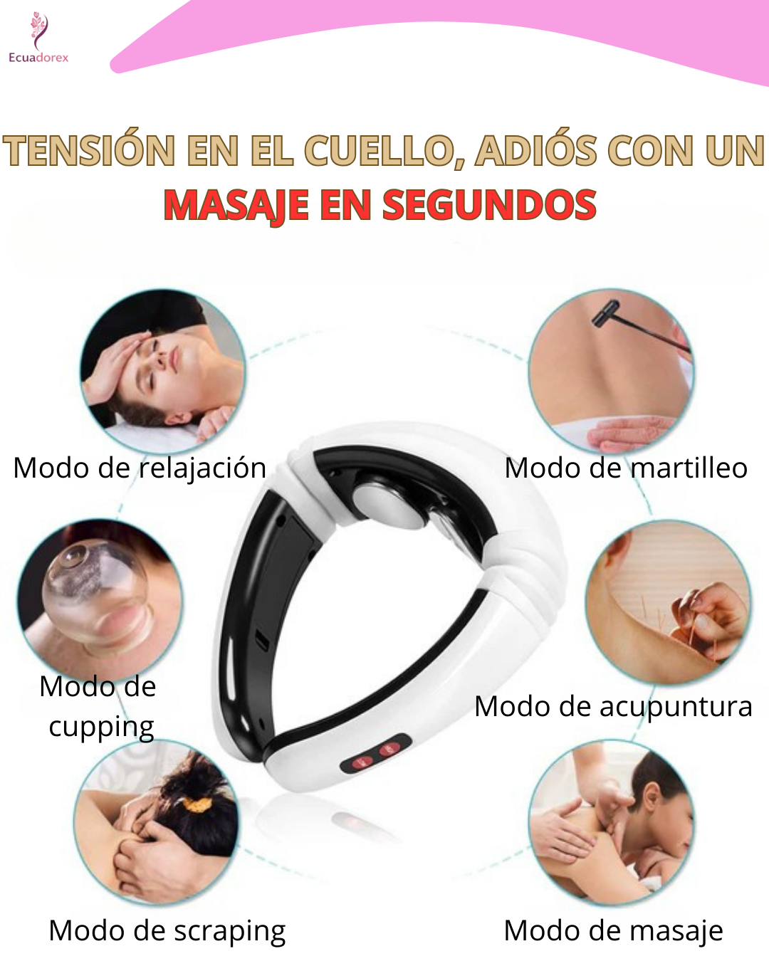 RelaxPro™ Masajeador de cuello