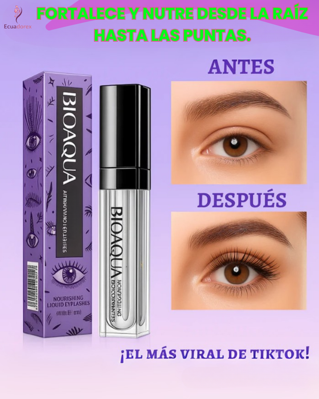 EYELASH BIOAQUA Serum pestañas 3X1