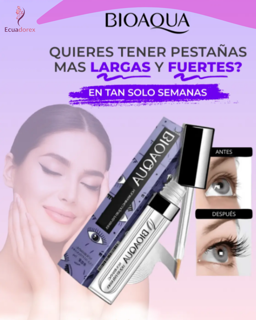 EYELASH BIOAQUA Serum pestañas 3X1
