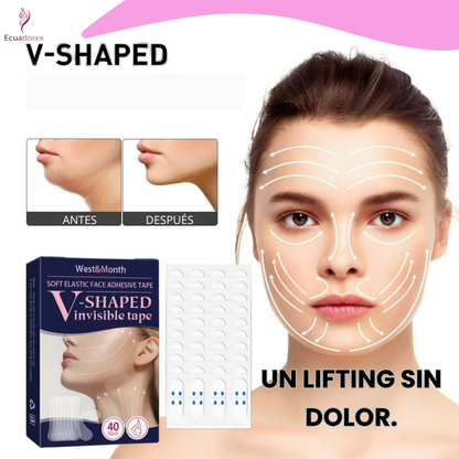 V-Shaped Cinta invisible