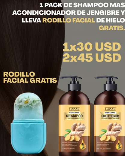 Shampoo y Acondicionador de Gengibre