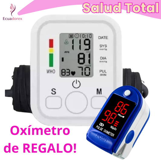 Salud Total™ Oxímetro + Toma Presión Digital